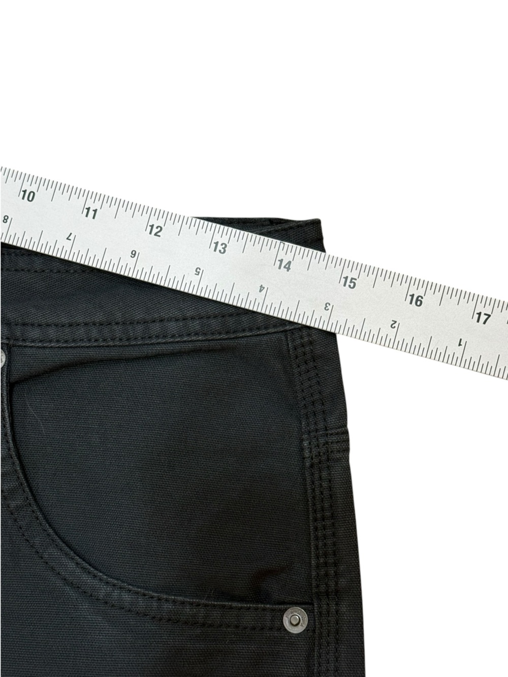 prAna Women’s Utility Pants Charcoal Canvas Relaxed Fit Outdoor Casual Size 6 - Picture 8 of 9